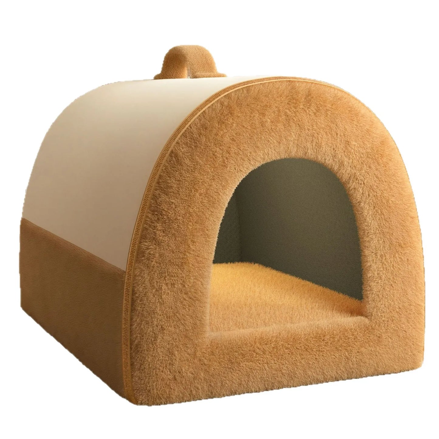Four season universal, removable, washable, medium-sized, bear dog house, enclosed, safe dog house, pet bed